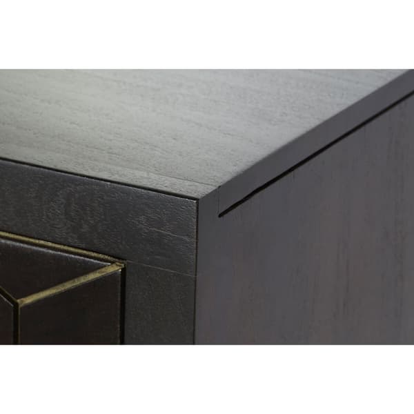 Skänk DKD Home Decor Svart Gyllene Mörkbrun 160 x 40 x 90 cm