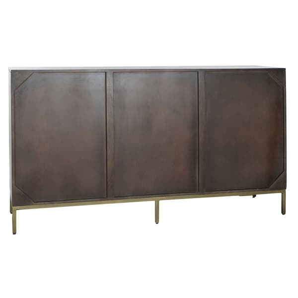 Skänk DKD Home Decor Svart Gyllene Mörkbrun 160 x 40 x 90 cm