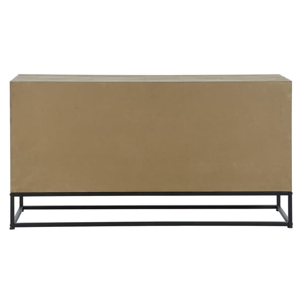 Skänk DKD Home Decor Svart Naturell Metall Trä MDF 120 x 40 x 64 cm