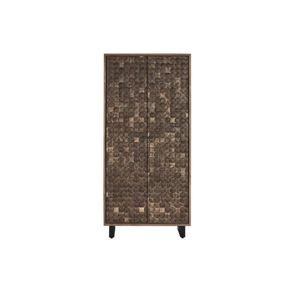 Skåp Home ESPRIT teakträ Kokosfiber 85 X 40 X 185 cm