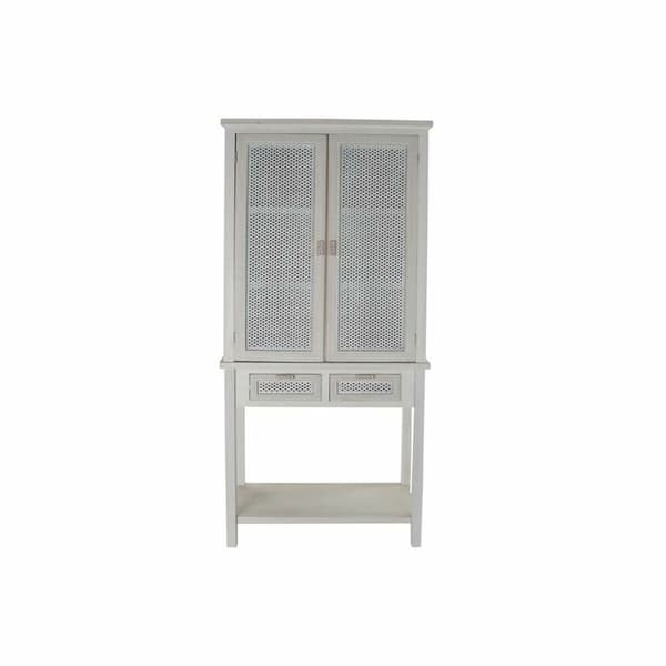 Skænk DKD Home Decor Hvid Træ Træ MDF 80 x 37,4 x 175,5 cm