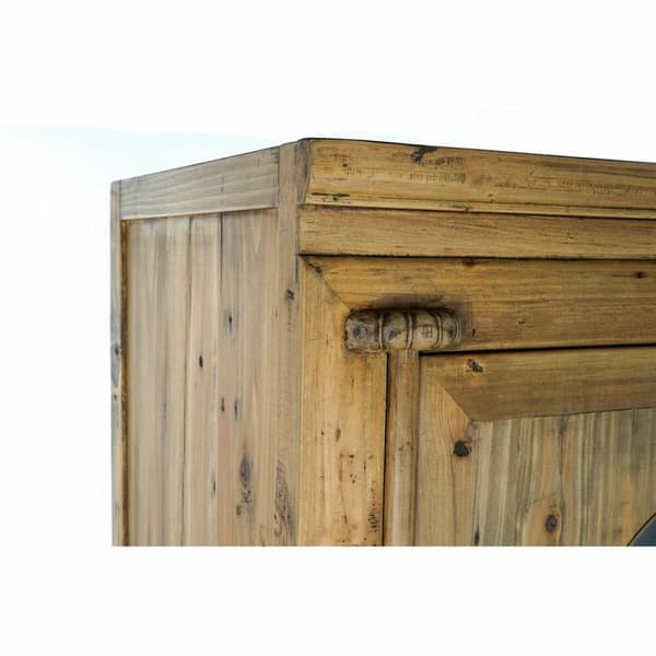 Skab DKD Home Decor Natur Metal Gran 85 x 44 x 194 cm