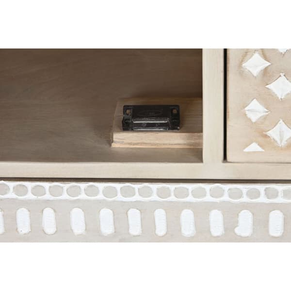 Skænk DKD Home Decor Hvid Natur Mangotræ 115 x 42 x 75 cm