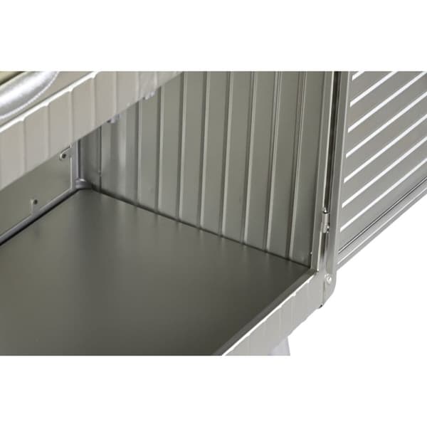 Skænk Home ESPRIT Sølvfarvet 80 x 39 x 82 cm