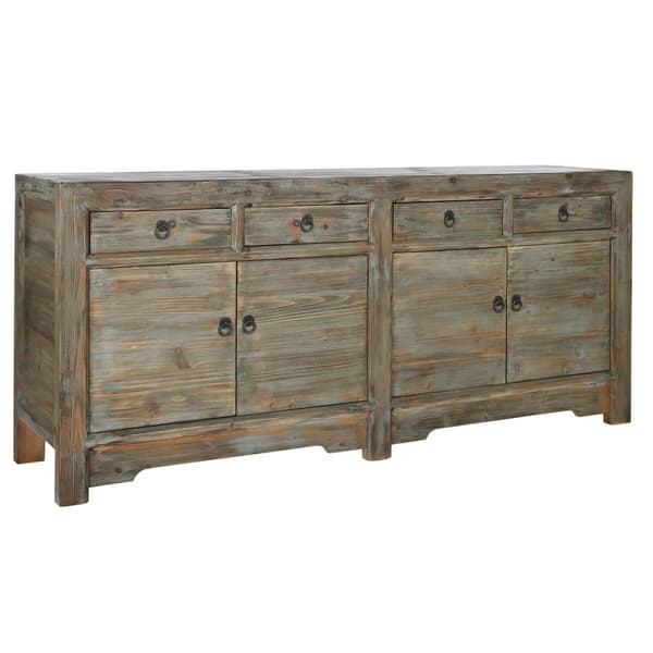 Skænk Home ESPRIT Brun Natur 200 x 48 x 90 cm