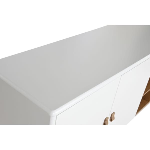Skænk Home ESPRIT Hvid Natur 180 x 40 x 75 cm