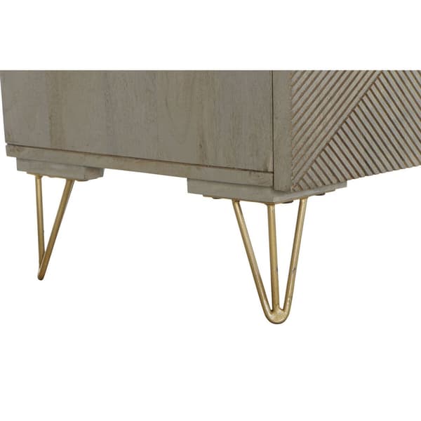 Sivupöytä DKD Home Decor Metalli Mangopuu (160 x 45 x 75 cm)