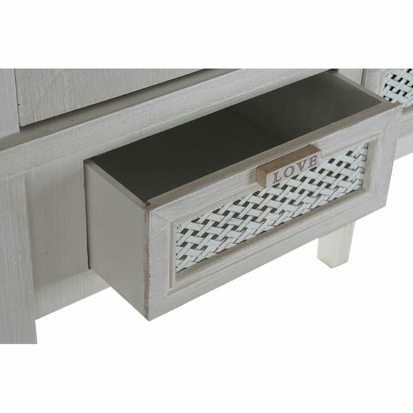 Sivupöytä DKD Home Decor Valkoinen Puu Puu MDF 80 x 37,4 x 175,5 cm
