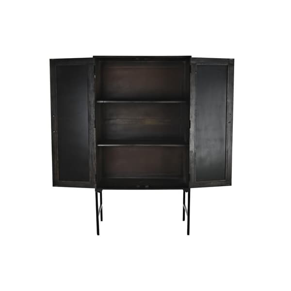 Sivupöytä DKD Home Decor Puu Mangopuu Ruskea Musta 85 x 40 x 162,5 cm