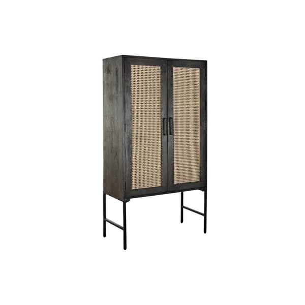 Sivupöytä DKD Home Decor Puu Mangopuu Ruskea Musta 85 x 40 x 162,5 cm