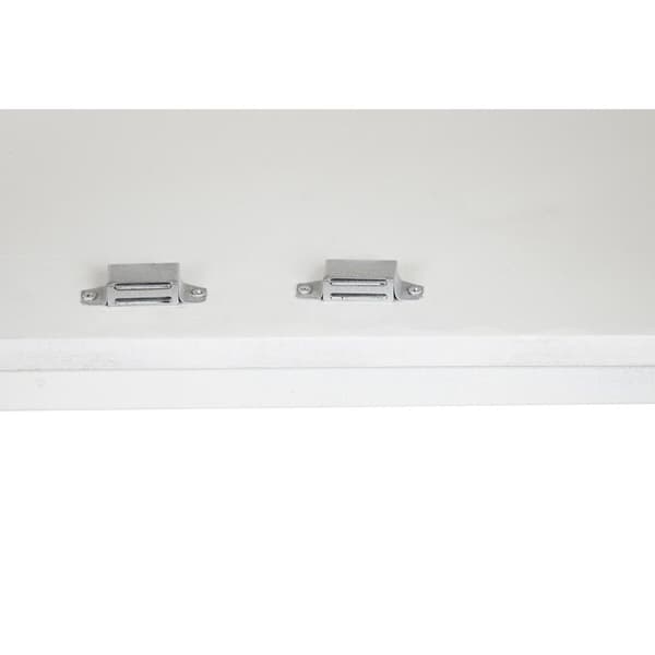Sivupöytä DKD Home Decor Metalli Valkoinen Mangopuu (152 x 40 x 77 cm)