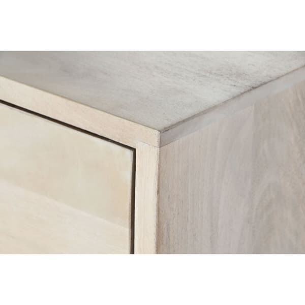 Sivupöytä DKD Home Decor Valkoinen Luonnollinen Mangopuu 145 x 42 x 75 cm