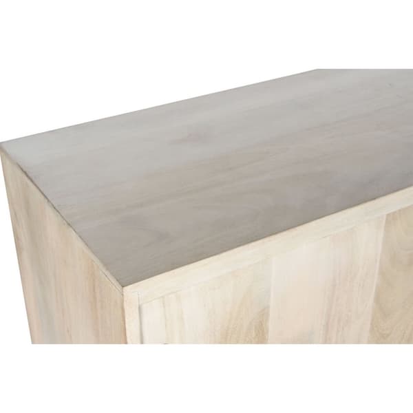 Sivupöytä DKD Home Decor Valkoinen Luonnollinen Mangopuu 145 x 42 x 75 cm