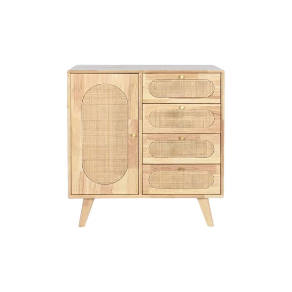 Sivupöytä DKD Home Decor Luonnollinen Metalli Kumipuu 73,5 x 35 x 78 cm