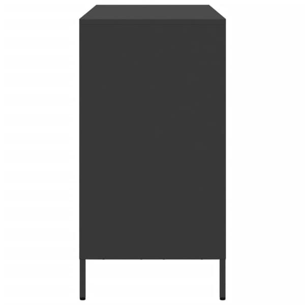 Skänk svart 101,5x39x73,5 cm kallvalsat stål