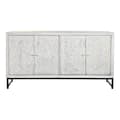 Pikkukuva 6 / 9: Sivupöytä DKD Home Decor   Valkoinen Metalli Mangopuu 150 x 38 x 80 cm