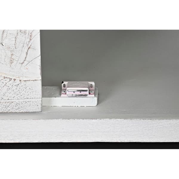 Sidebord DKD Home Decor   Hvit Metall Treverk av mangotre 150 x 38 x 80 cm