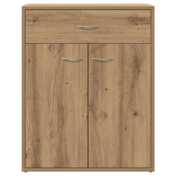 vidaXL Skjenk artisan eik 60x30x75 cm konstruert tre