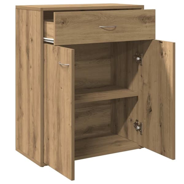 vidaXL Skjenk artisan eik 60x30x75 cm konstruert tre