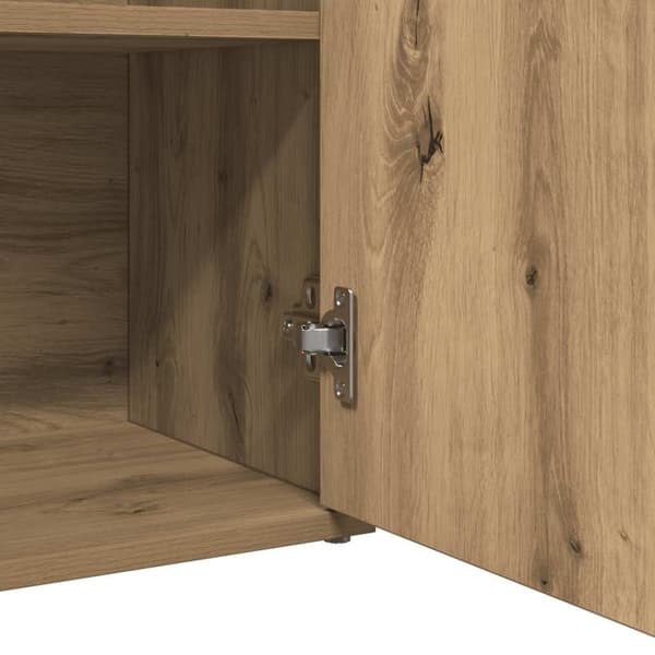vidaXL Skjenk artisan eik 60x30x75 cm konstruert tre
