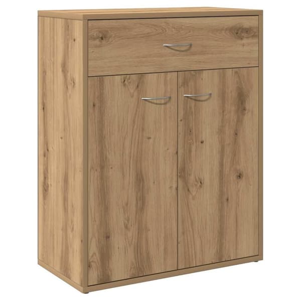 vidaXL Skjenk artisan eik 60x30x75 cm konstruert tre