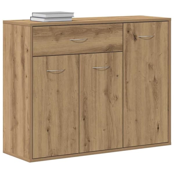 vidaXL Skjenk artisan eik 88x30x70 cm konstruert tre