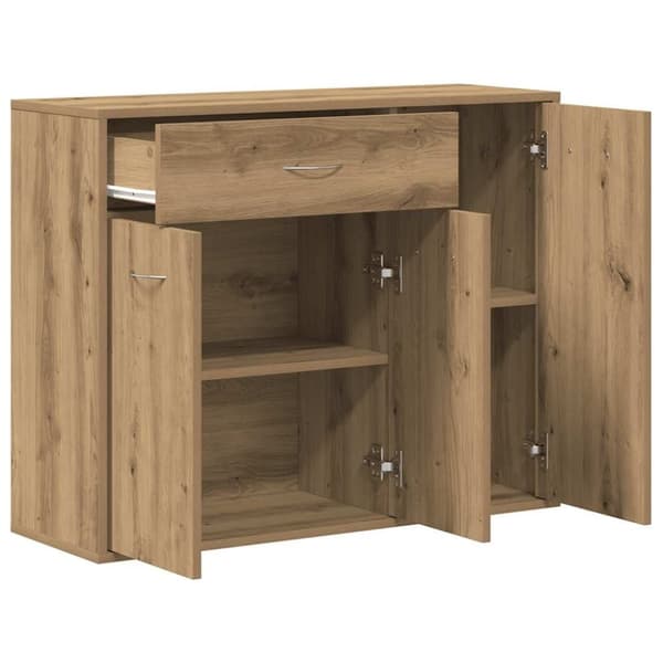 vidaXL Skjenk artisan eik 88x30x70 cm konstruert tre