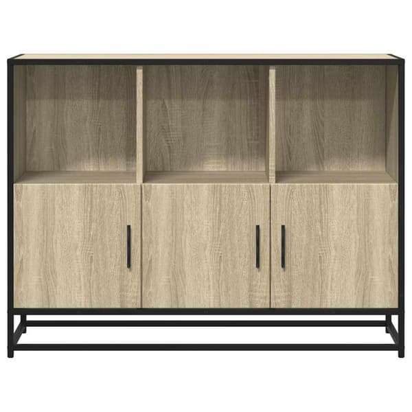 vidaXL skænk 100x35x76 cm konstrueret træ sonoma-eg