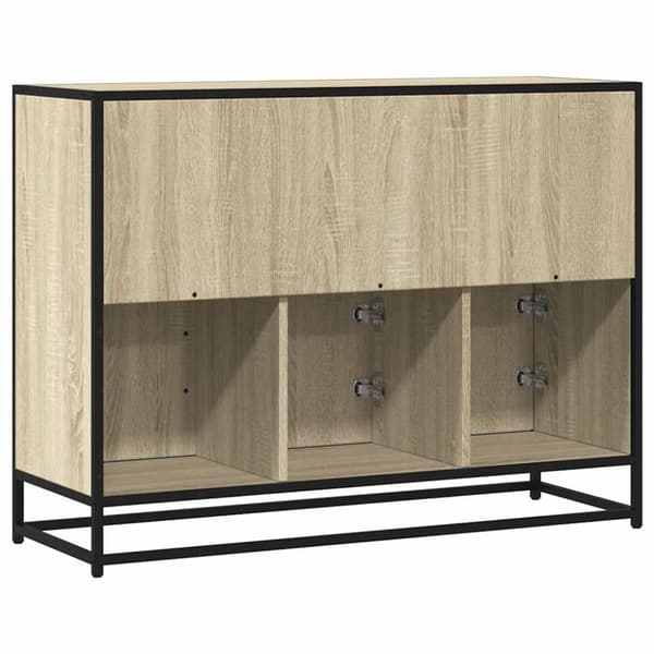 vidaXL skænk 100x35x76 cm konstrueret træ sonoma-eg