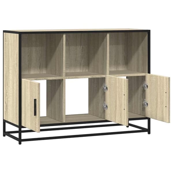 vidaXL skænk 100x35x76 cm konstrueret træ sonoma-eg
