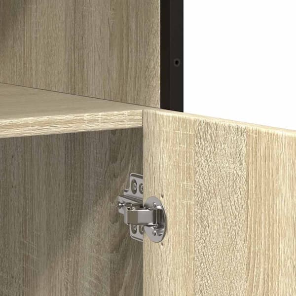 vidaXL skænk 100x35x76 cm konstrueret træ sonoma-eg
