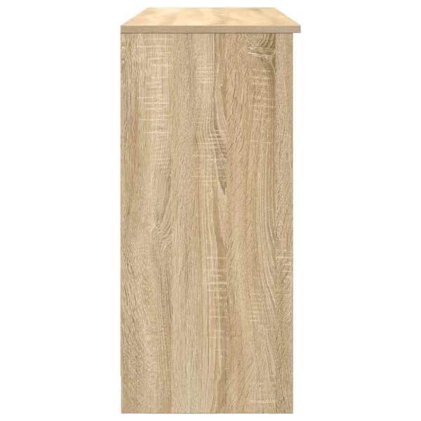 vidaXL Senkki laatikolla Sonoma-tammi 101x35x76 cm tekninen puu