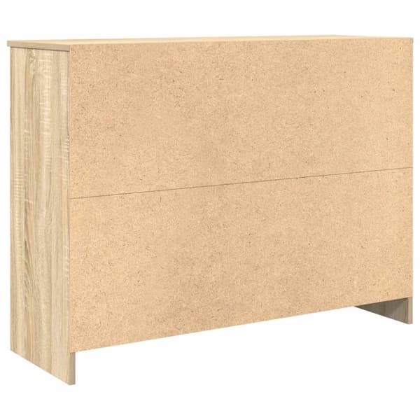vidaXL Senkki laatikolla Sonoma-tammi 101x35x76 cm tekninen puu