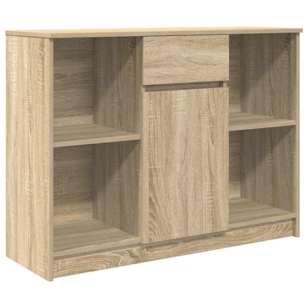 vidaXL Senkki laatikolla Sonoma-tammi 101x35x76 cm tekninen puu