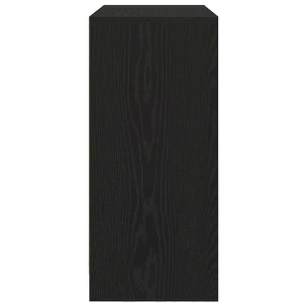 vidaXL Senkki laatikolla musta tammi 80x34x76 cm tekninen puu
