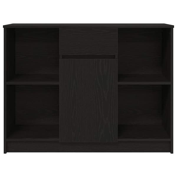 vidaXL Senkki laatikolla musta tammi 101x35x76 cm tekninen puu