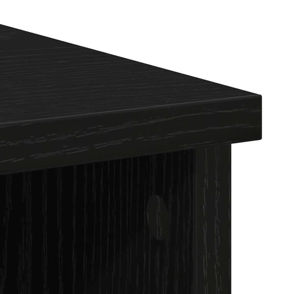 vidaXL Senkki laatikolla musta tammi 101x35x76 cm tekninen puu