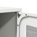 Miniatyrbilde 11 av 11: vidaXL Highboard hvit 68x39x123 cm stål