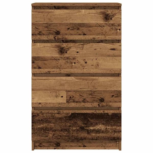vidaXL skænk 60x35x98,5 cm konstrueret træ gammelt træ-look