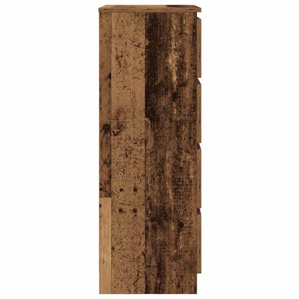 vidaXL skænk 60x35x98,5 cm konstrueret træ gammelt træ-look