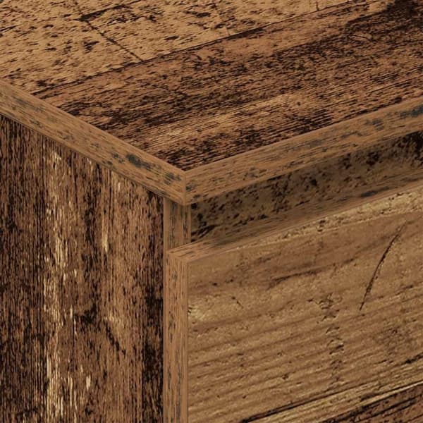 vidaXL skænk 60x35x98,5 cm konstrueret træ gammelt træ-look