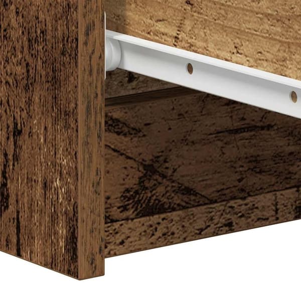 vidaXL skænk 60x35x98,5 cm konstrueret træ gammelt træ-look