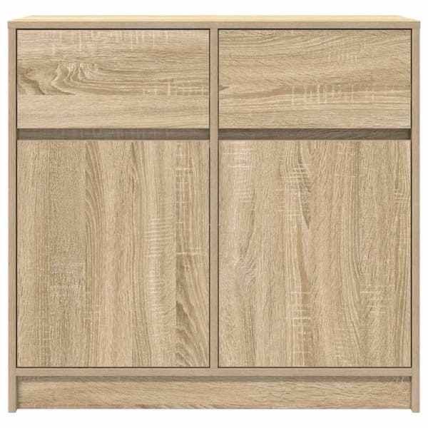 vidaXL Senkki laatikolla Sonoma-tammi 80x34x76 cm tekninen puu