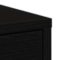 Miniatyrbilde 10 av 11: vidaXL Skjenk med skuff svart eik 80x34x76 cm konstruert tre