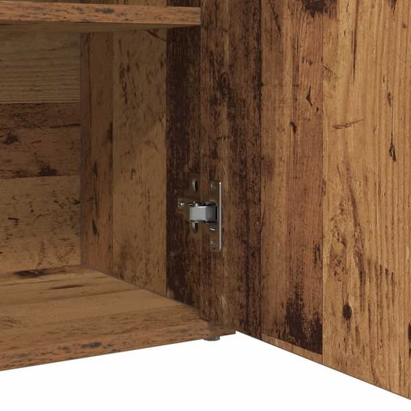vidaXL skænk 60x30x75 cm konstrueret træ antikt træ
