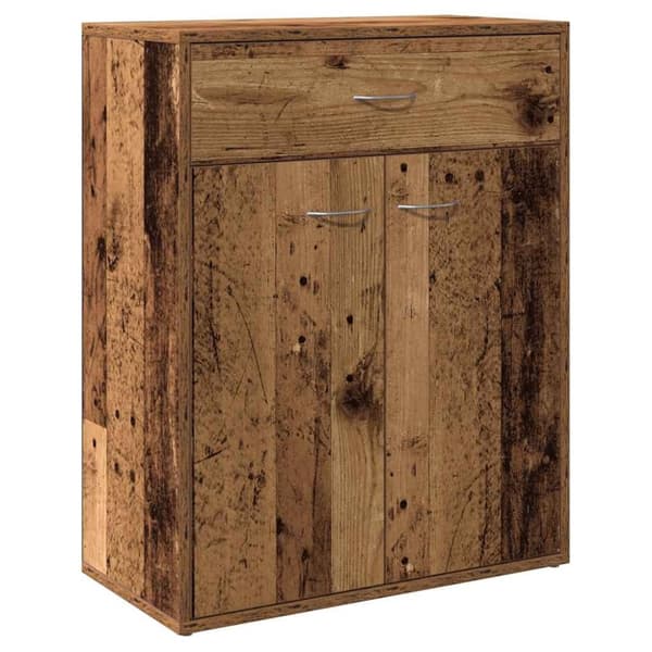 vidaXL skænk 60x30x75 cm konstrueret træ antikt træ