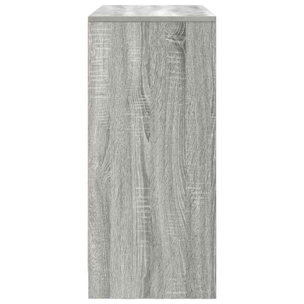 vidaXL Senkki laatikolla harmaa sonoma 80x34x76 cm tekninen puu