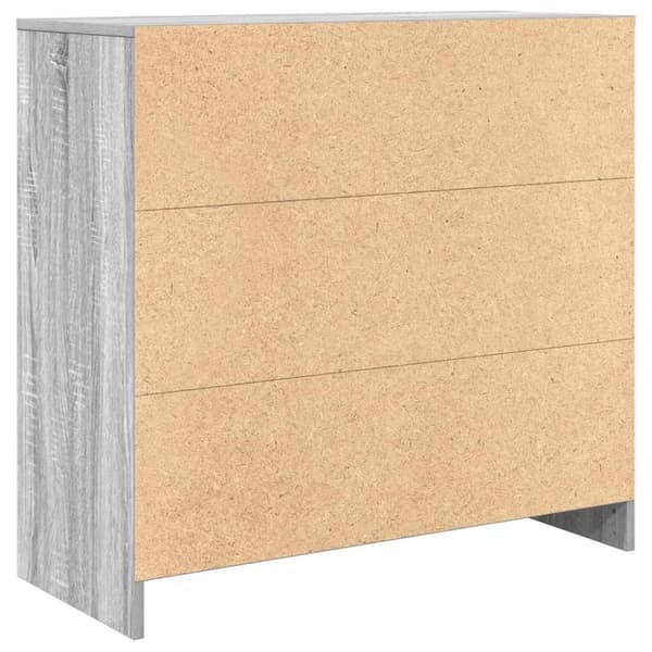 vidaXL Senkki laatikolla harmaa sonoma 80x34x76 cm tekninen puu