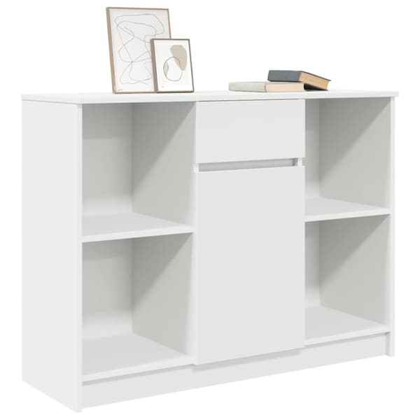 vidaXL Senkki laatikolla valkoinen 101x35x76 cm tekninen puu