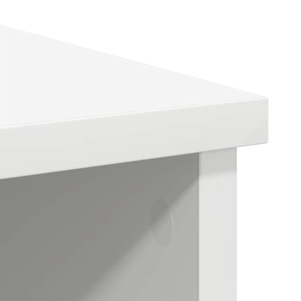 vidaXL Senkki laatikolla valkoinen 101x35x76 cm tekninen puu